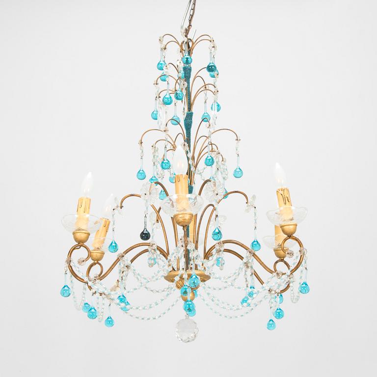 A chandelier, probably Italy 1940s-50s.