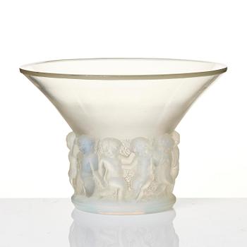 René Lalique, a "Farandole" glass vase, France, post 1930.