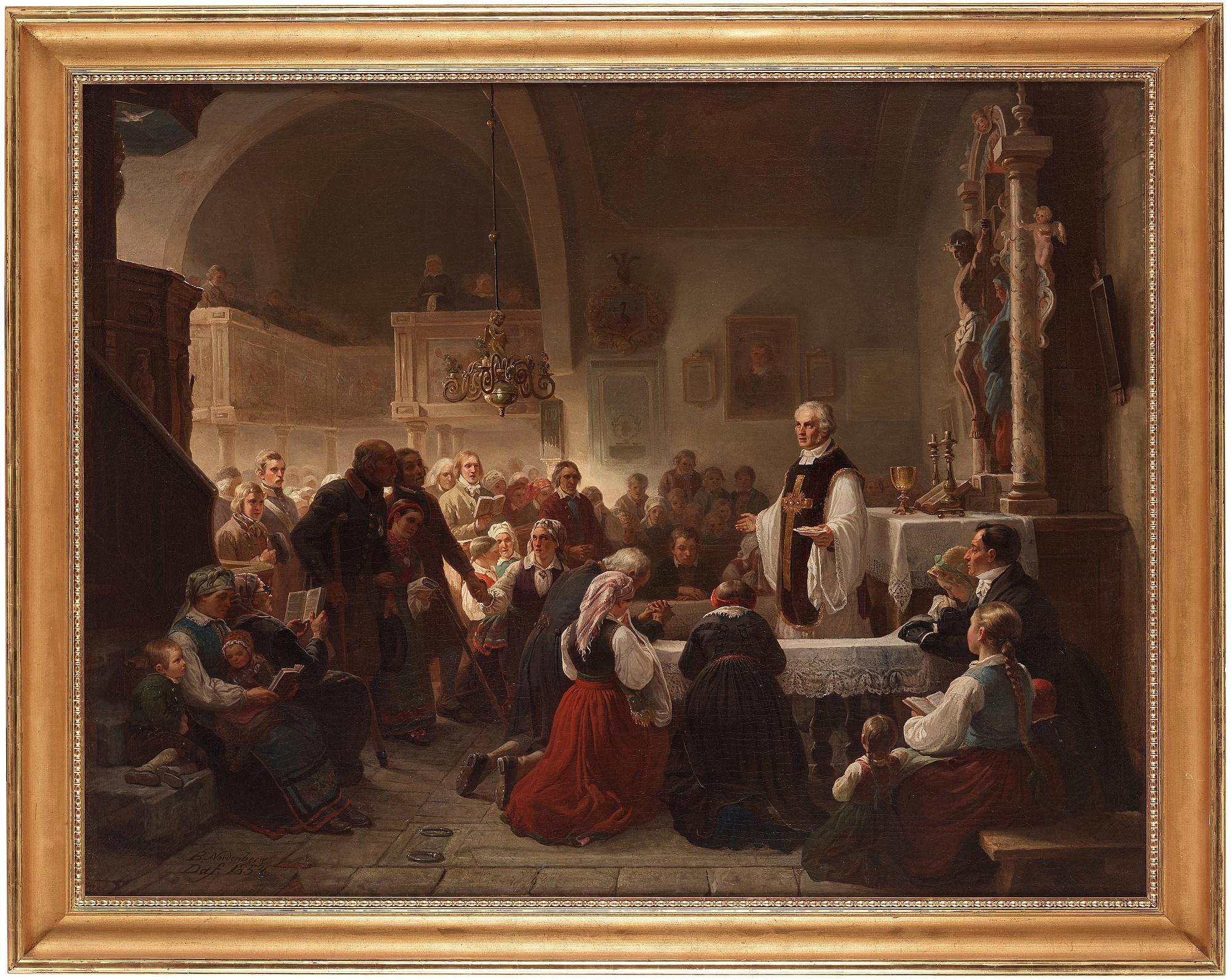 Bengt Nordenberg, "Nattvardsgång i svensk lantkyrka".