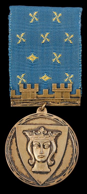MEDALJER, 4 st, vitmetall, brons, silver, Sverige, Danmark resp Ryssland, 1800-1900-tal.