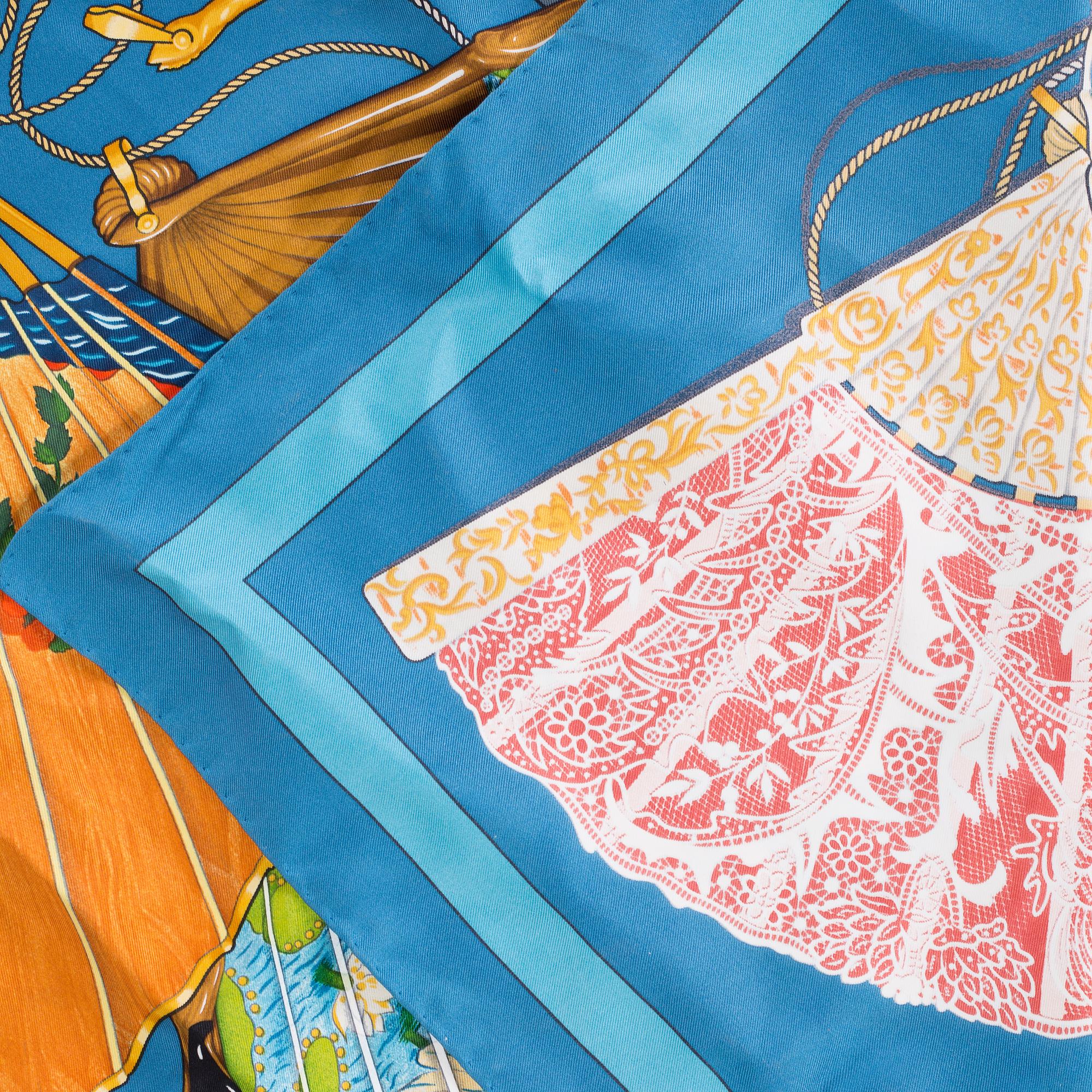 HERMÈS, "Brise de Charme" scarf.