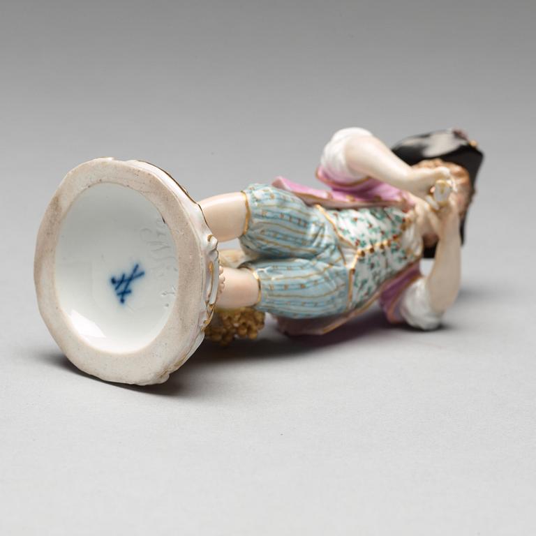 FIGURIN, porslin. Meissen, 1800-talets andra hälft.