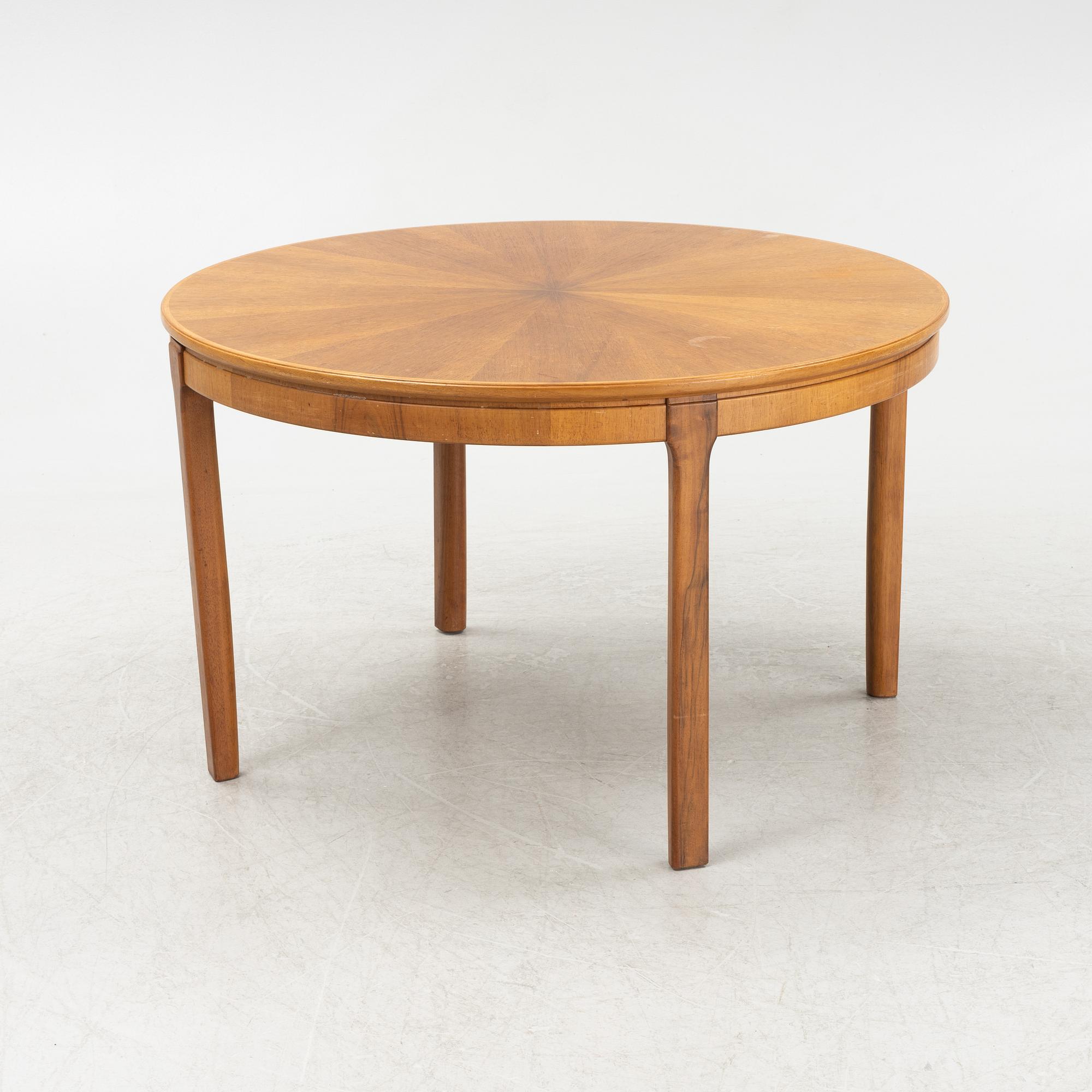Carl Malmsten, a 'Mahogany' veneered 'Samsas' coffee table, second half of the 20th Century.