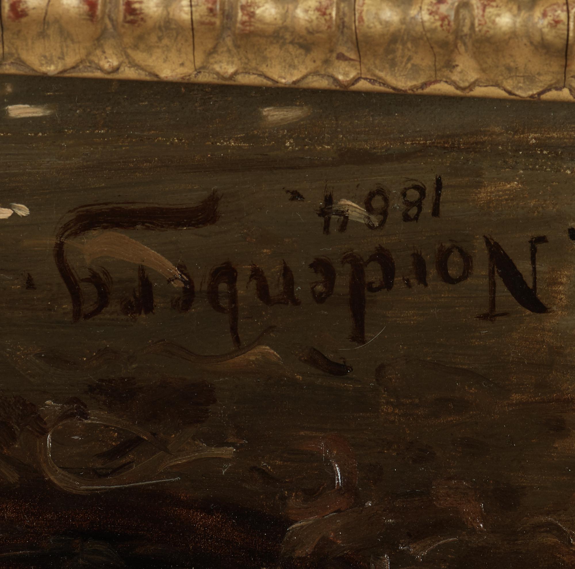 BENGT NORDENBERG, oil on canvas, signed B. Nordenberg and dated 1864.