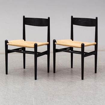 A set of six "CH 36" chairs by Hans J Wegner, Carl Hansen & Søn. Signed with label.