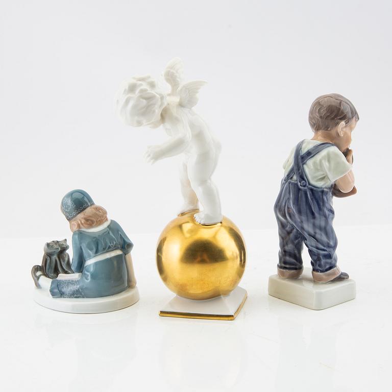 Figuriner 6 st Hutchenreuther/Dahl Jensen/Rosenthal 1900-talets mitt porslin.