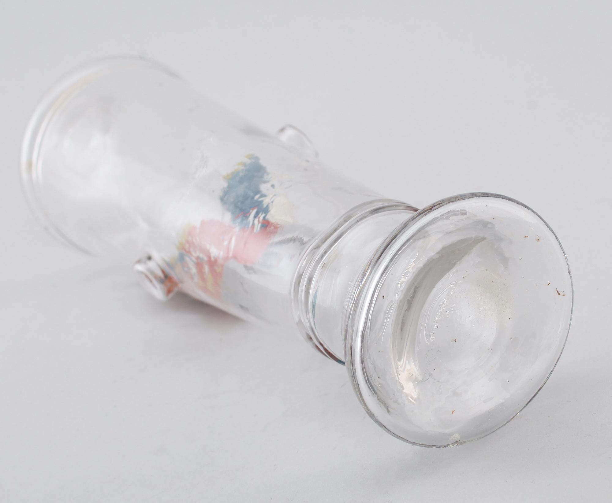 KARAFF, glas, möjligen Tyskland, 1800-tal.