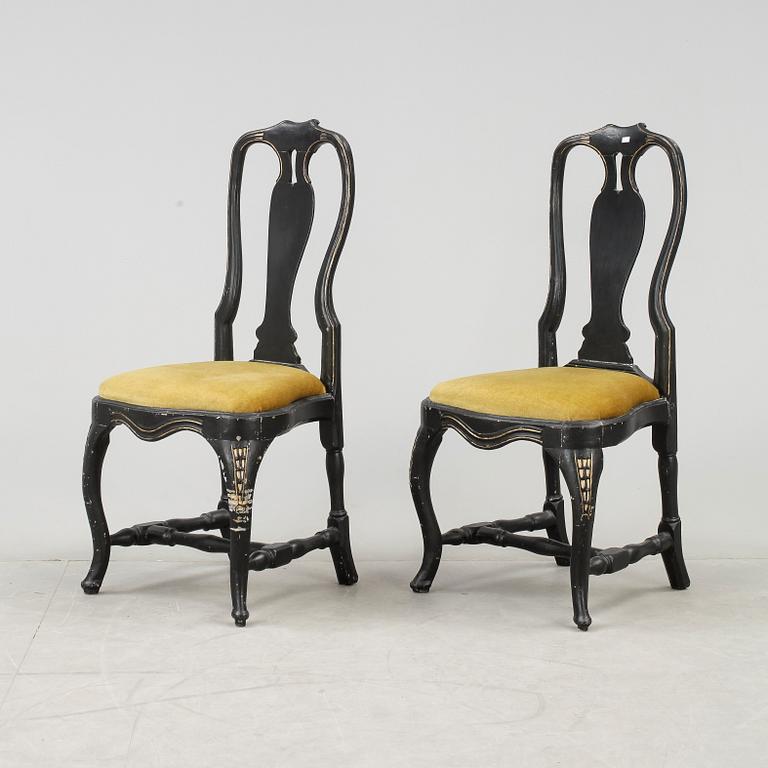 STOLAR, ett par, rokoko, 1700-tal.