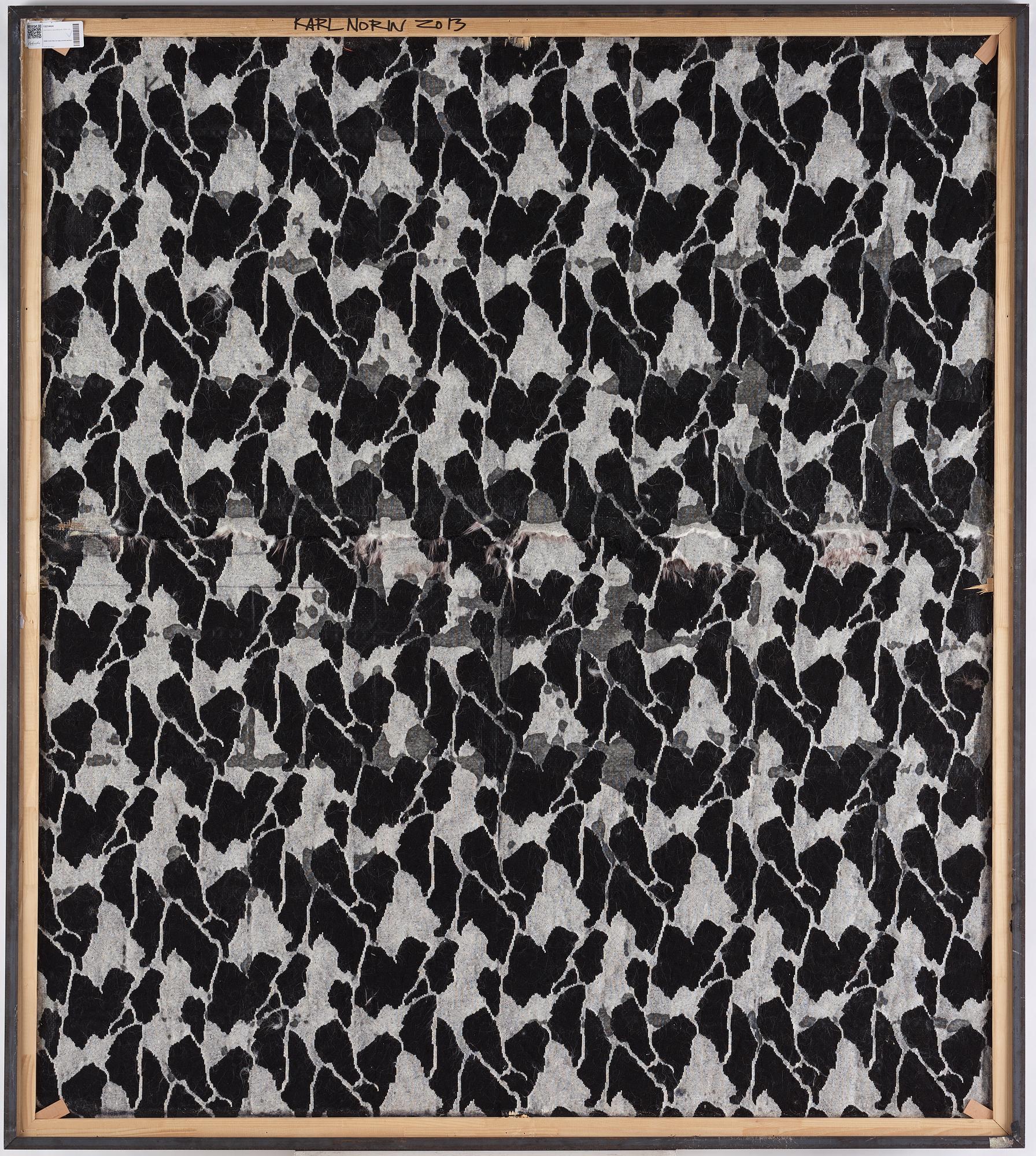 Karl Norin, syntetic fur, wax, epoxy and wood, signed and dated 2013 on verso.