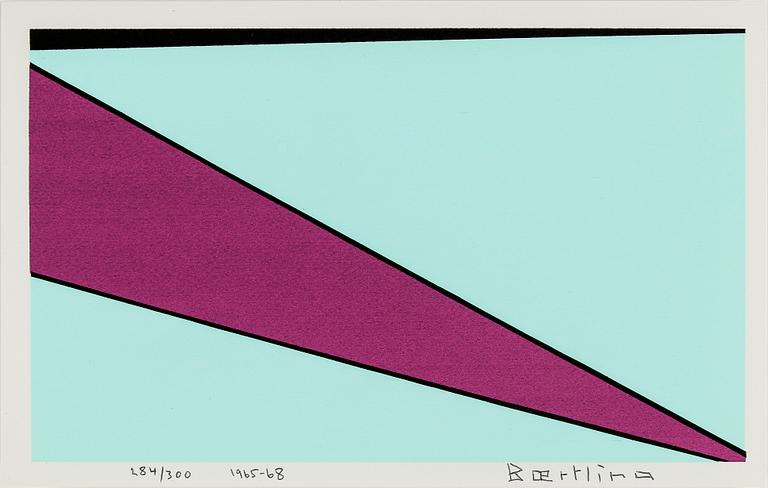 OLLE BAERTLING, färgserigrafi, 1965-68, signerad och numrerad 284/300.