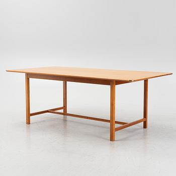 Josef Frank, an ash and brass lined desk/ table, Svenskt Tenn Sweden, model 590, post 1985.