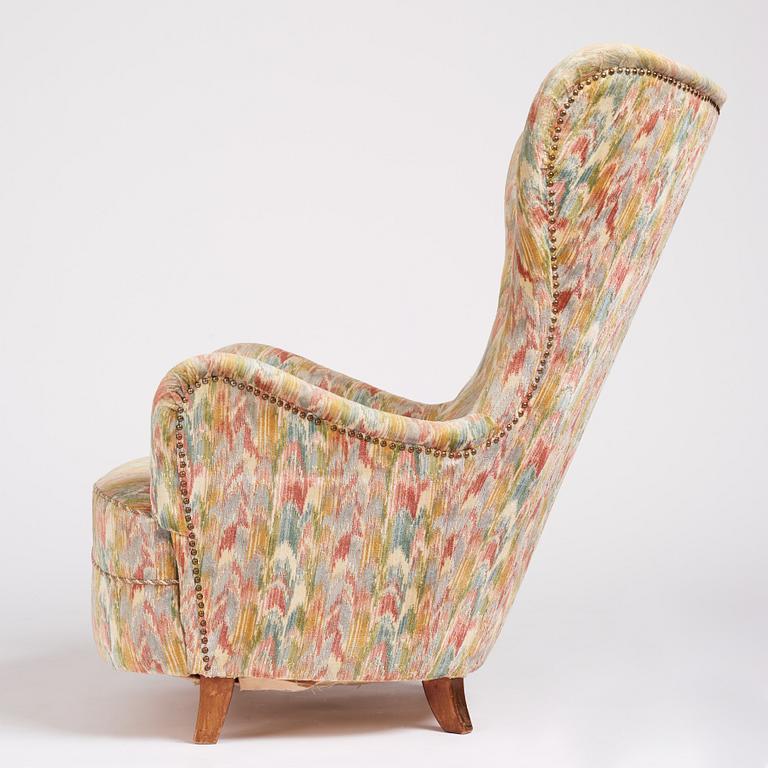 Sten Blomberg, fåtölj, Swedish modern, Meeths Göteborg, 1940-tal.