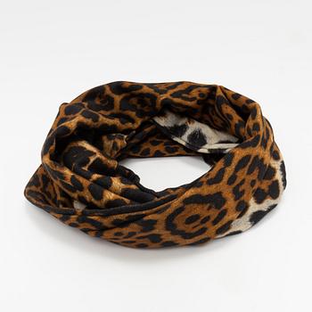 Yves Saint Laurent, a cashmere and wool mix snood.