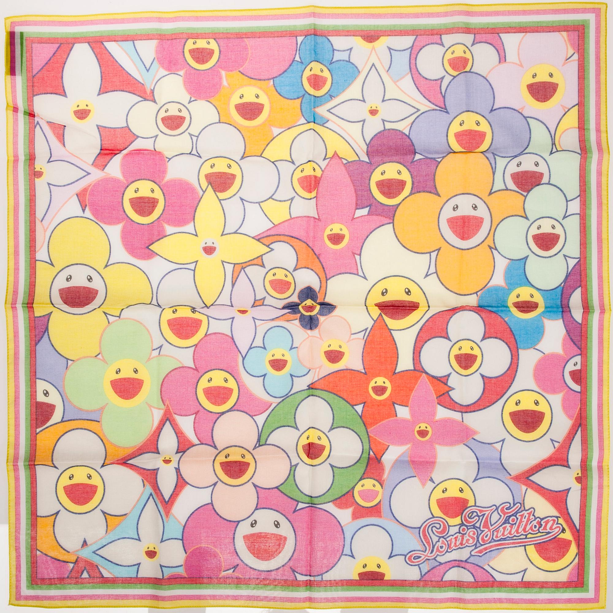 SCARF, "Cosmic Blossom Bandana", Louis Vuitton.