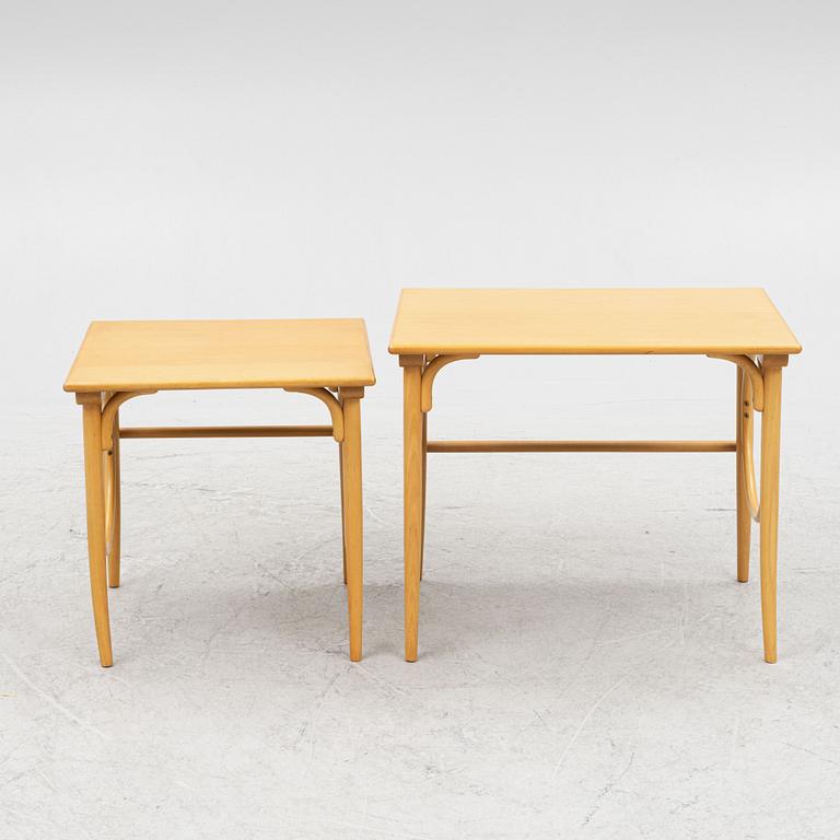 Two nesting tables, Thonet, 1980's.