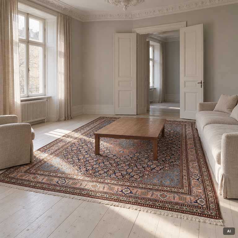 Rug, approximately 320 x 240 cm.