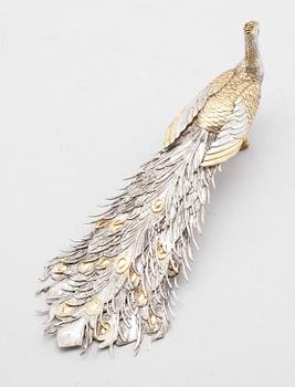 FIGUR, silver, 1900-talets mitt. Vikt ca 169 gram.