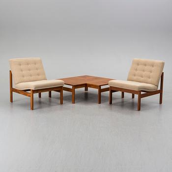 TOREN LIND & OLE GJERLOV, soffbord samt fåtöljer, tre delar, France & Son, Danmark.