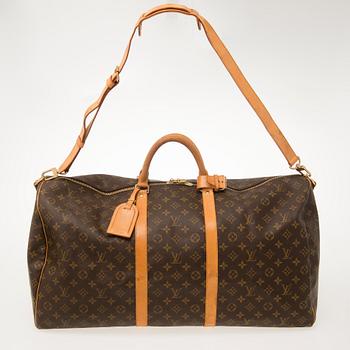LOUIS VUITTON, "Keepall Bandoulière 60", weekend bag.