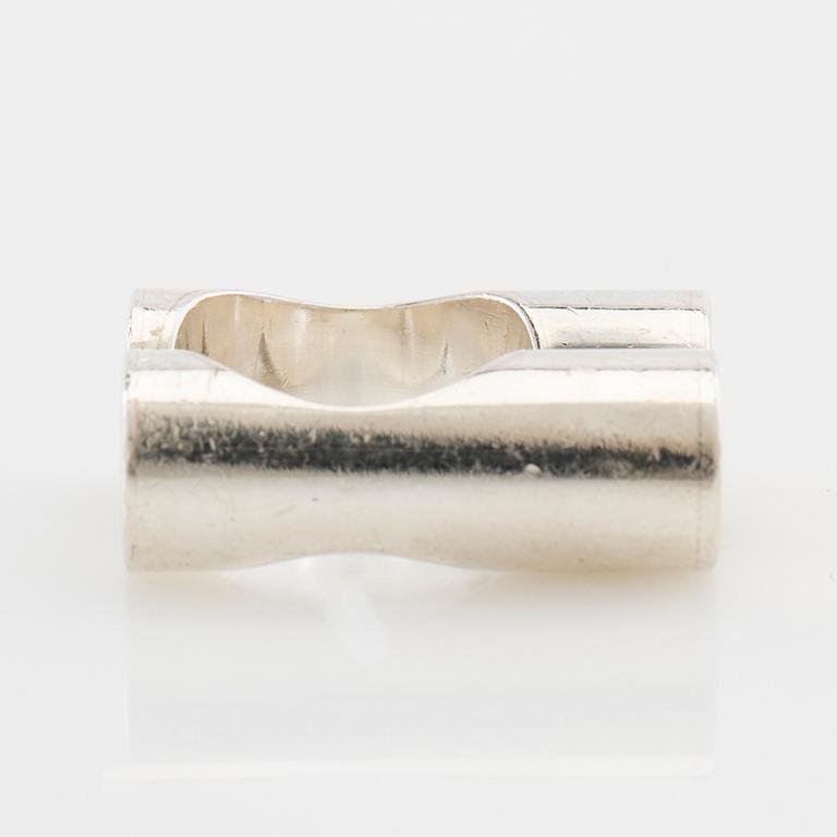 Sigurd Persson, maker's mark Lars Munkhammar, Ring of silver with gold plating, Stockholm 1994.