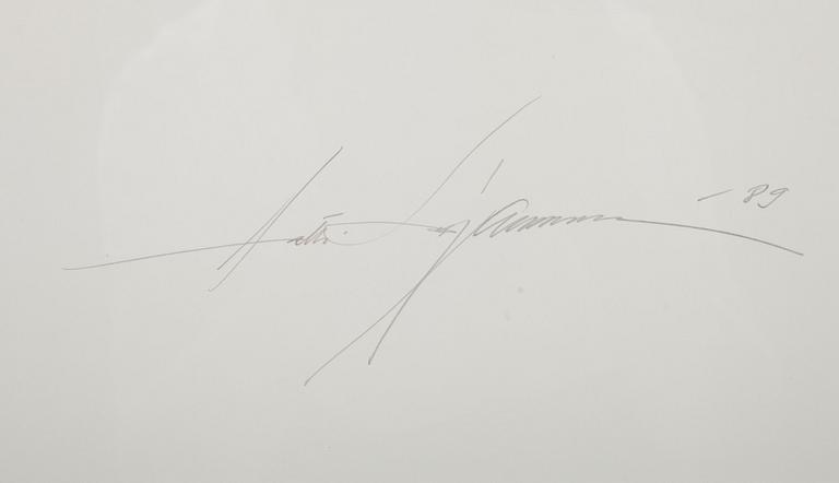 ANTTI SAJANIEMI, akvarell, signerad och daterad 1989.