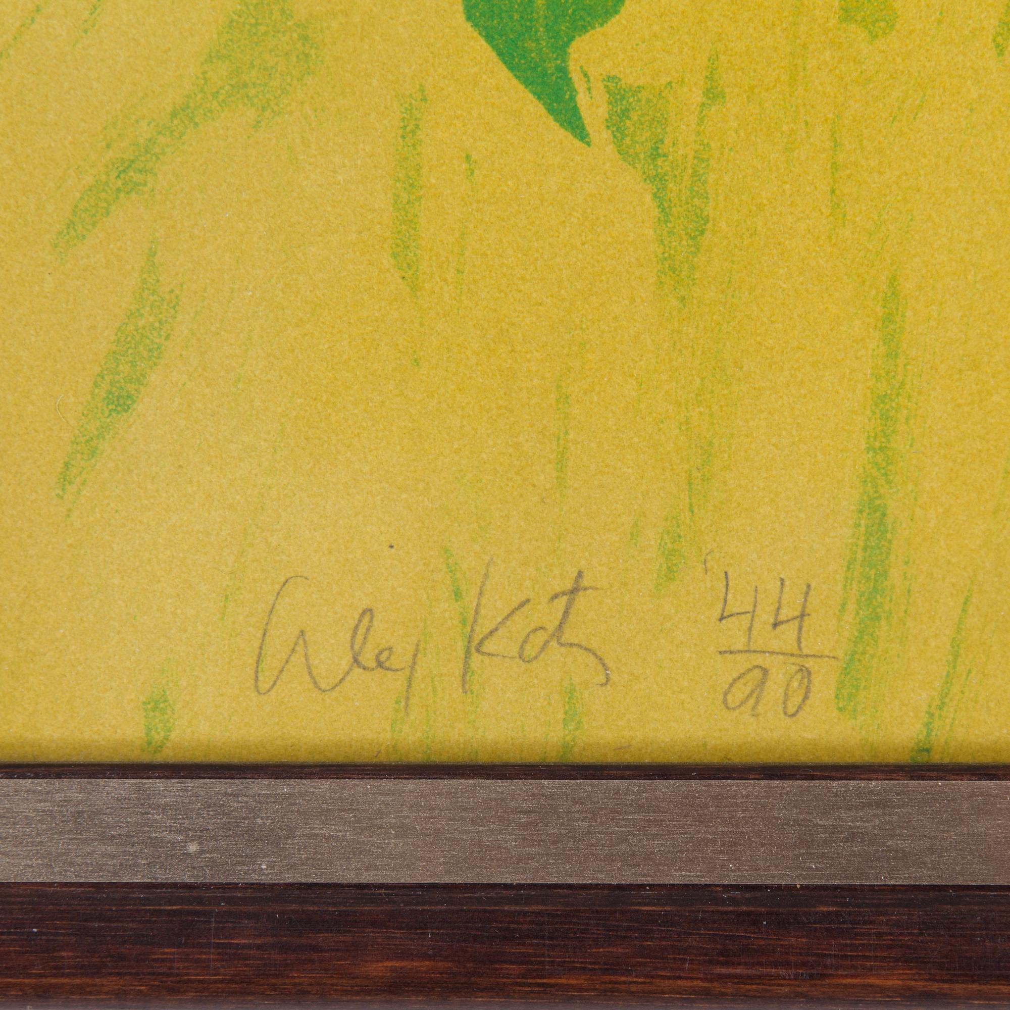 ALEX KATZ, färgakvatintetsning, signerad och numrerad 44/90, utgiven 1975.