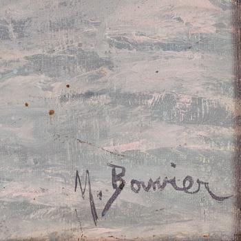 OKÄND KONSTNÄR, olja på duk, sign M Bouvier, 1800/1900-tal.