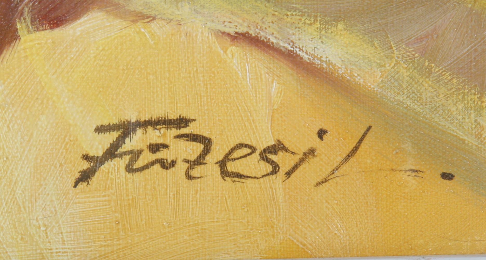 FUZESIL, LAJOS, olja på duk, sign.