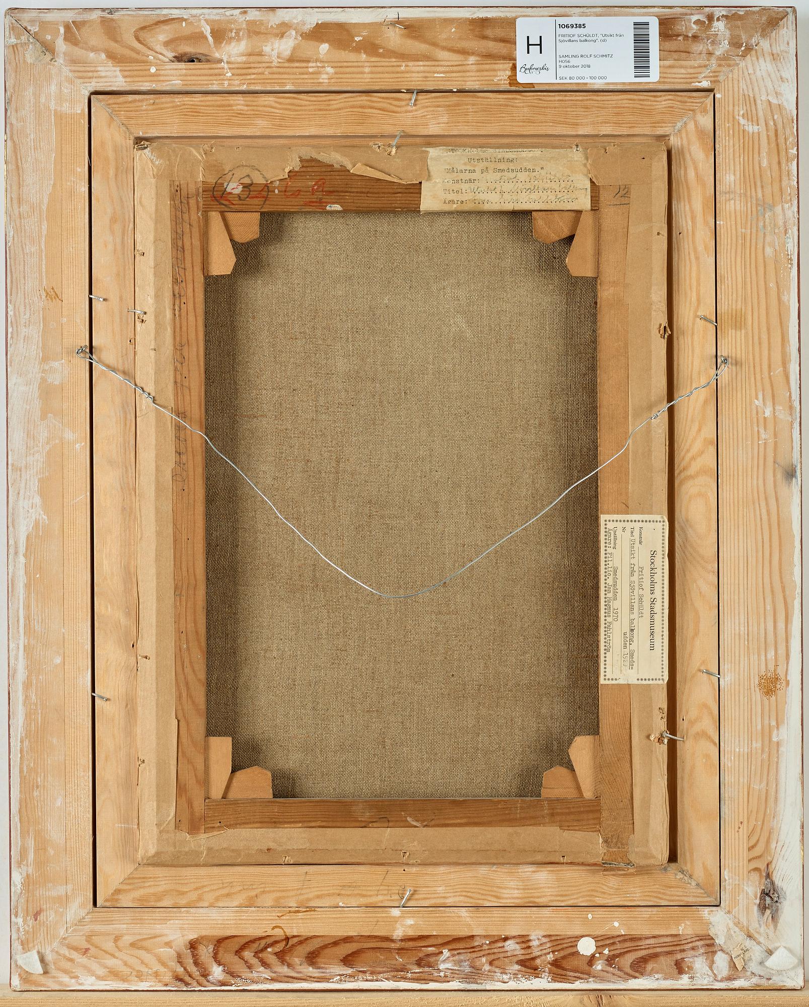 Fritiof Schüldt, "Utsikt från Sjövillans balkong".