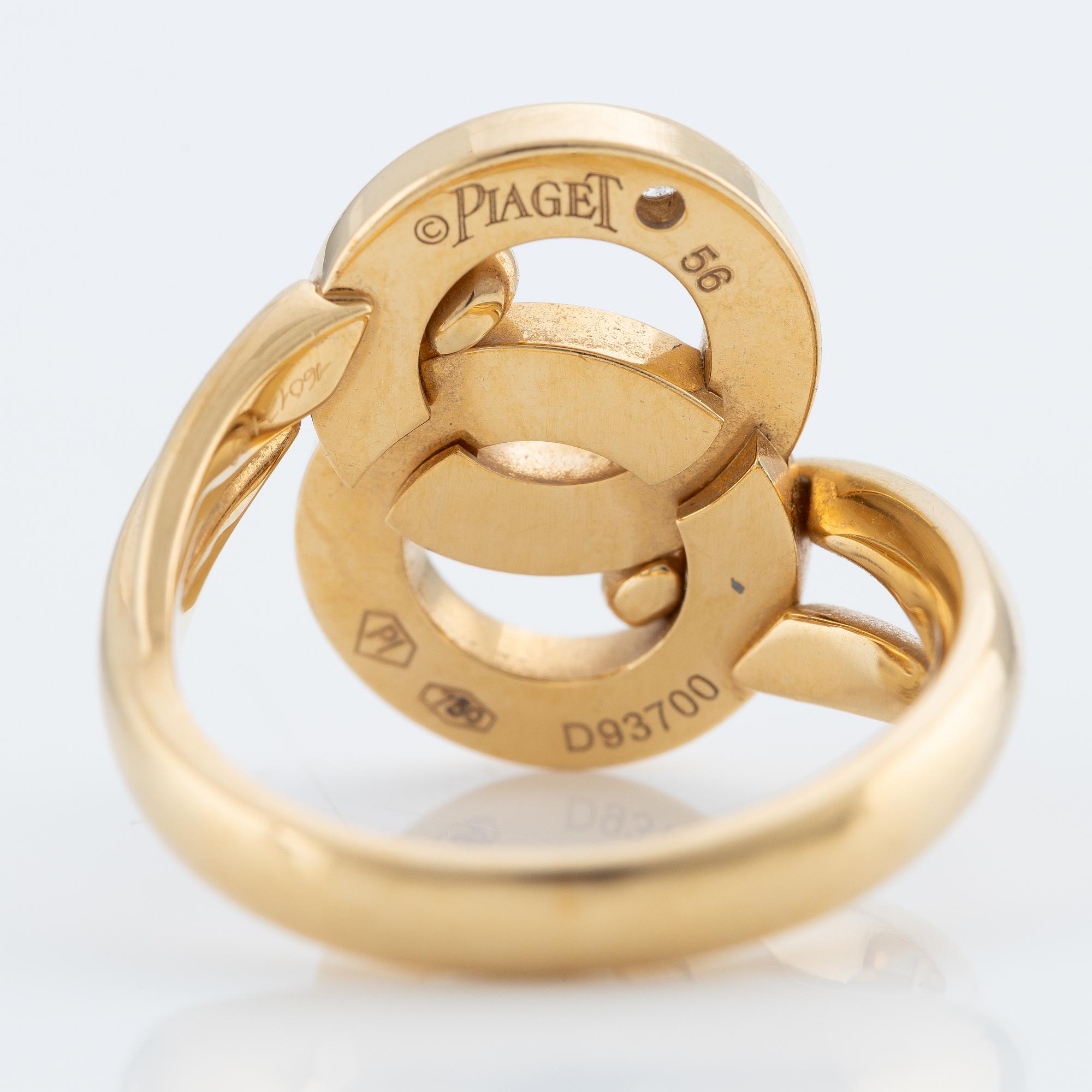 Piaget, ring, "Possession", 18K gold with brilliant-cut diamond.