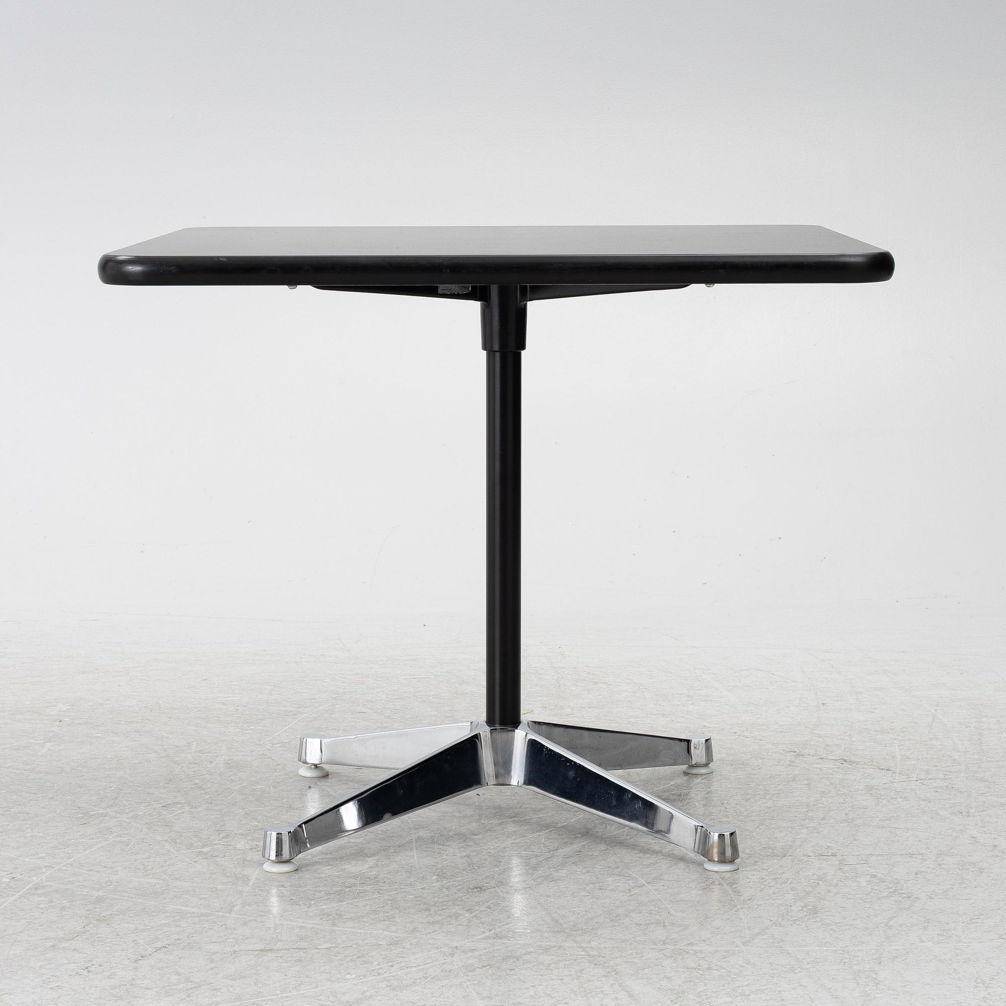 Charles & Ray Eames, A "Contract Base" table, Vitra, 2000s.
