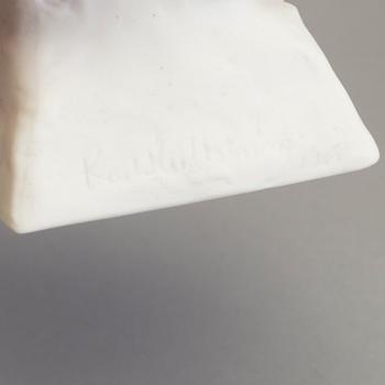 FOUR PARIAN BUSTS AND A FIGURE, Gustafsberg ca 1900.
