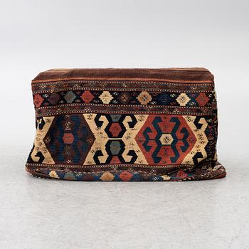 An antique Shahsavan Mafrash, Length 105, width 55, height 65 cm.