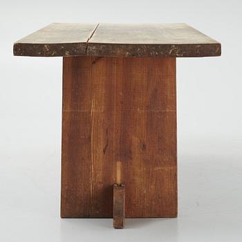 Axel Einar Hjorth, a stained pine 'Lovö' table, Nordiska Kompaniet, Sweden 1930s.