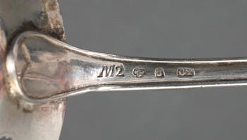 STRÖSOCKERSKED, silver. Olof Yttraeus, Uppsala 1794. Vikt ca 65 cm.