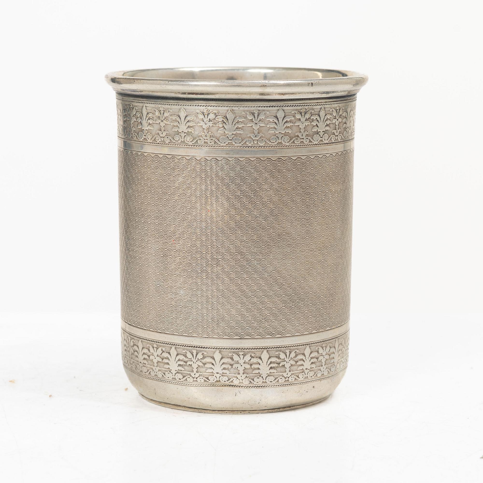 A Finnish silver beaker, mark of Otto Roland Mellin, Helsinki, 1882.