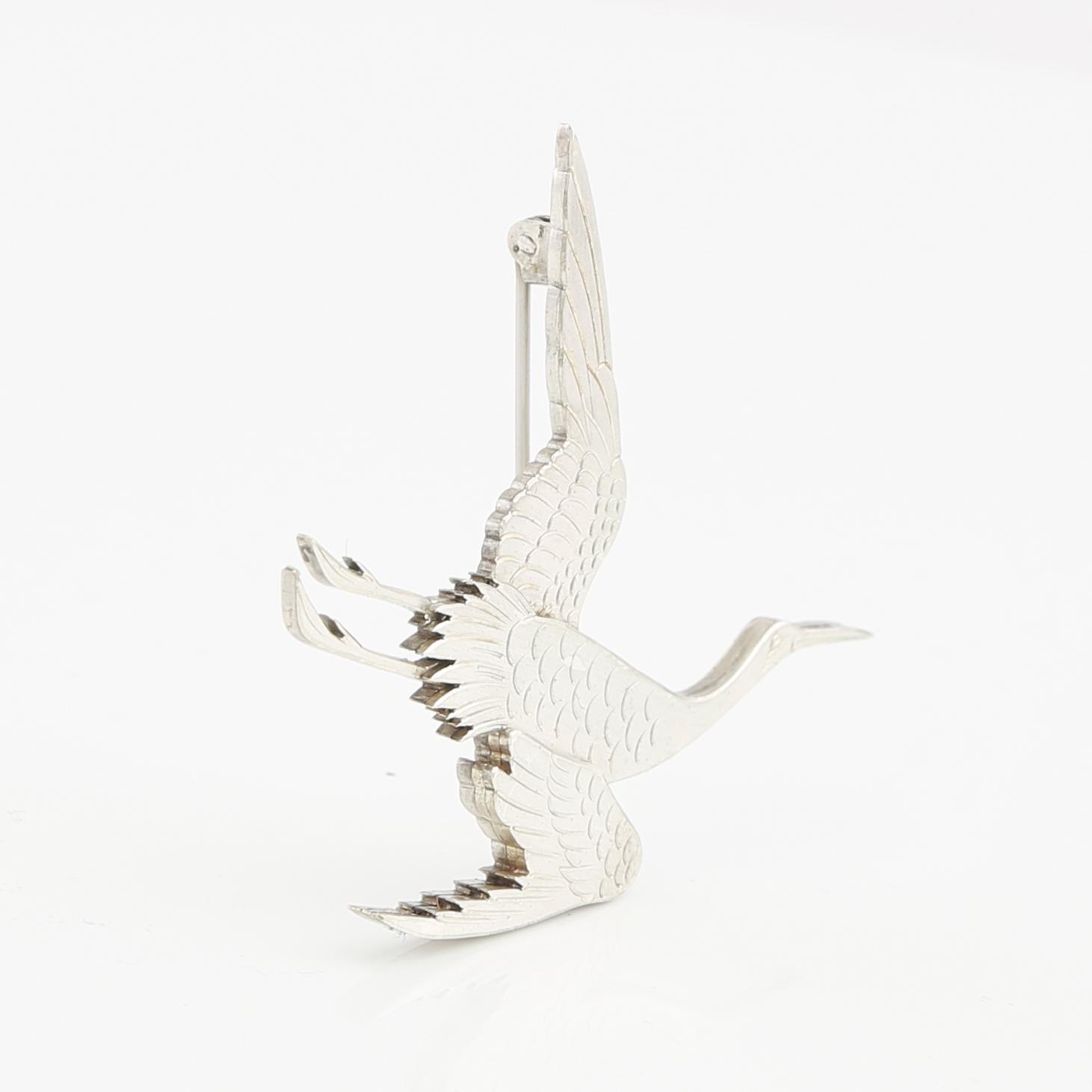 Wiwen Nilsson, brosch sterling silver, Lund 1964.