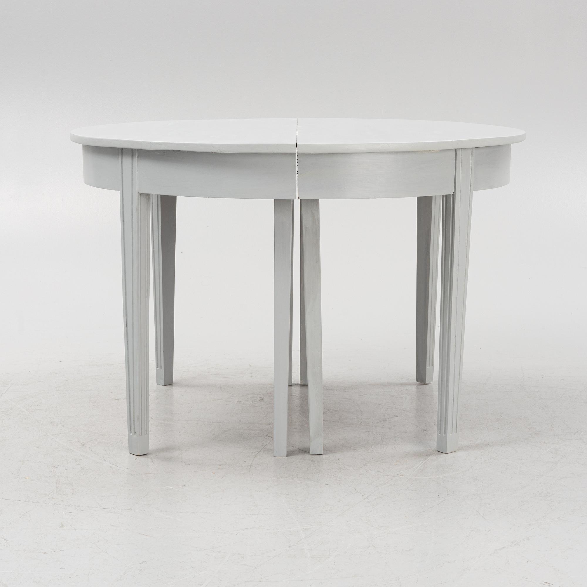 Matbord, gustaviansk stil, sent 1800-tal.