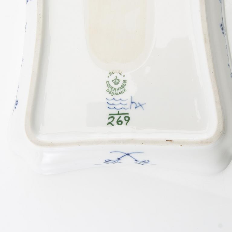 Servis 31 dlr "Musselmalet rifflet" Royal Copenhagen Danmark 1900-talets senare del porslin.