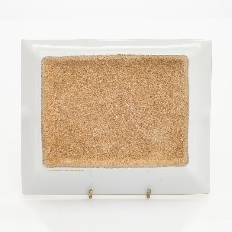 Hermès, a porcelain ashtray, France.