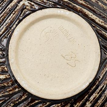 BRITT-LOUISE SUNDELL, ytterfoder, stengods, Gustavsberg Studio, signerat BS.