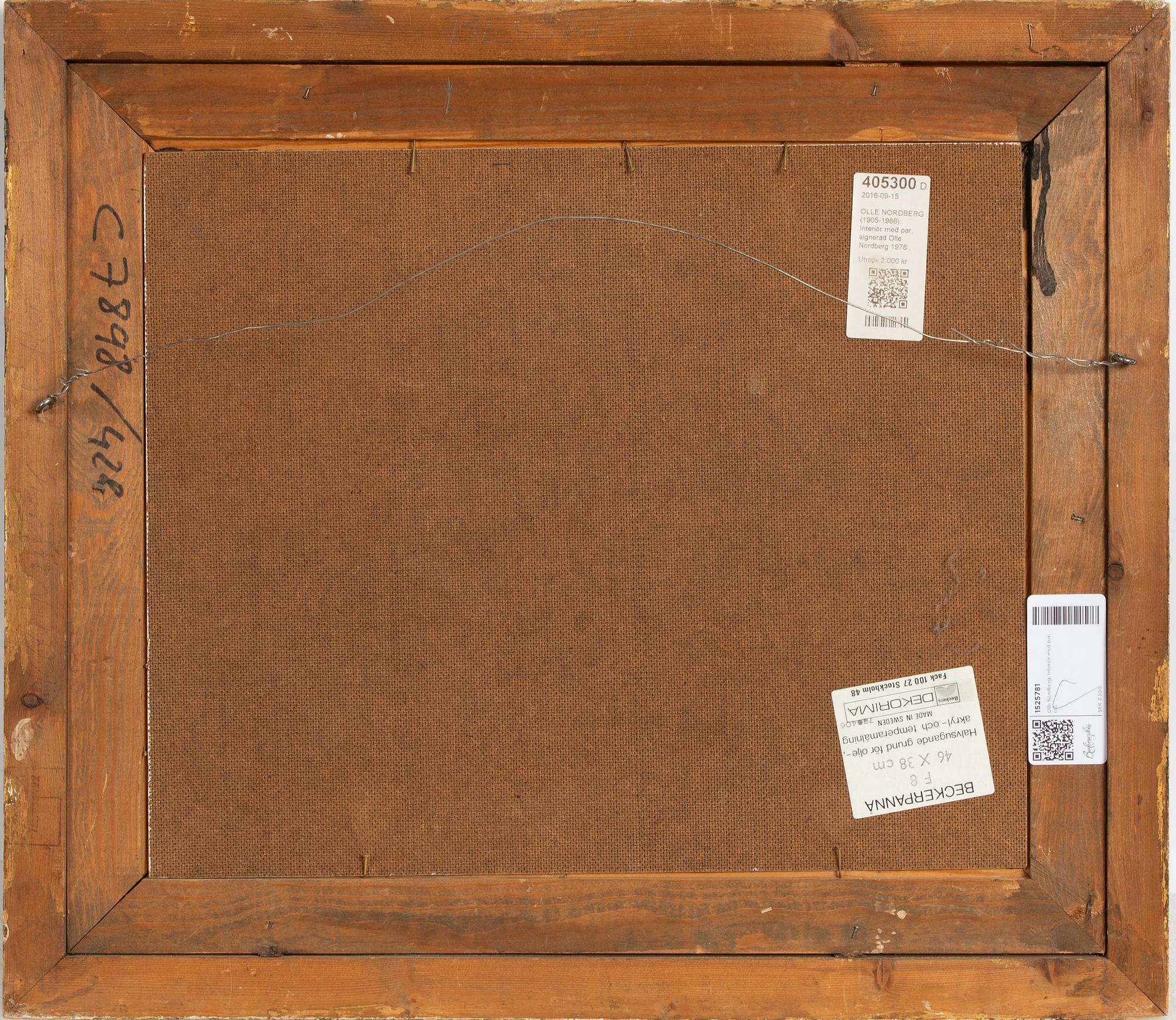 Olle Nordberg, Interiör med par.