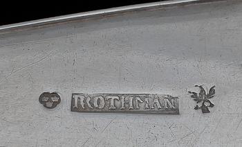 MATSKEDAR, 7 st, silver, bl a 1700-tal. Tot vikt 394 g.