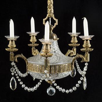 A Louis VXI style chandelier from around year 1900.
