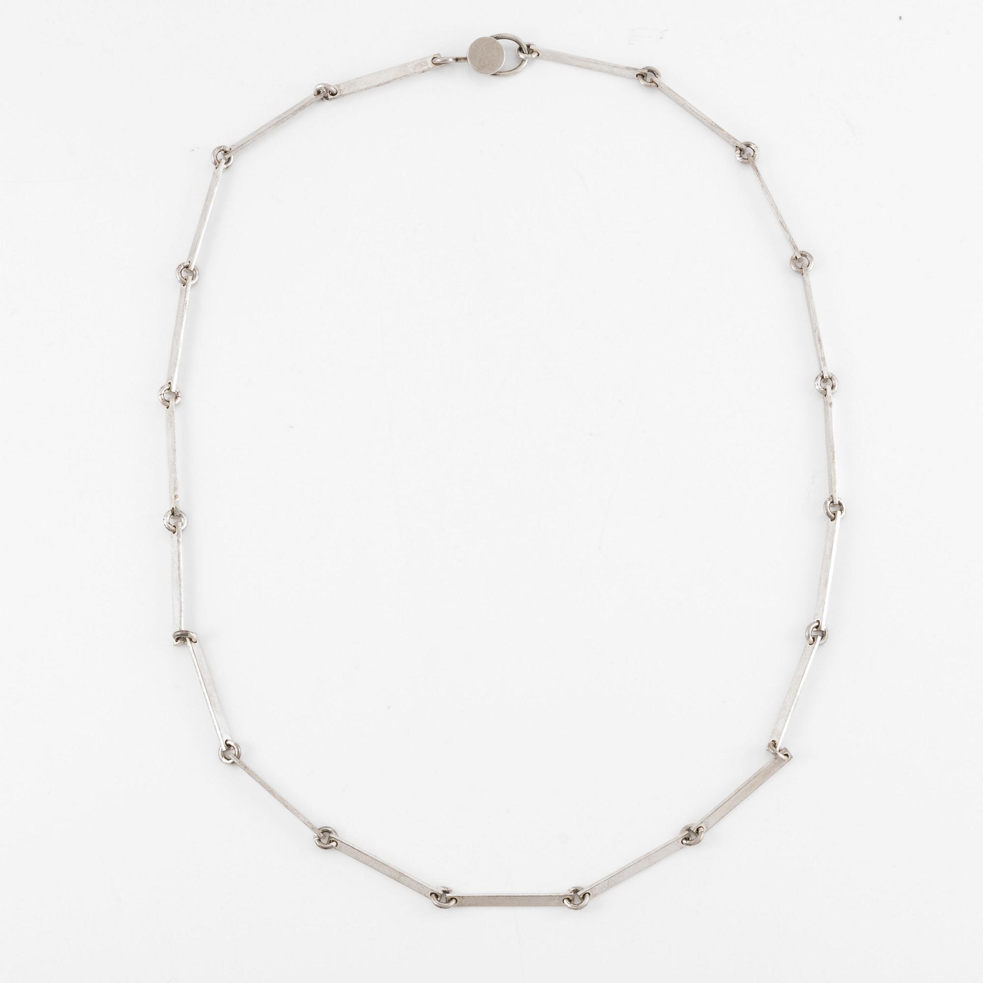 Lapponia, collier, sterlingsilver, Finland 1978, design sannolikt Björn Weckström.