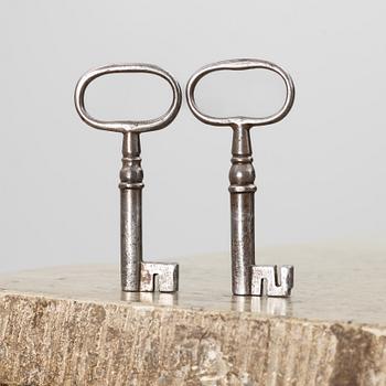 Secretary, late Gustavian, late 18th century, signed.