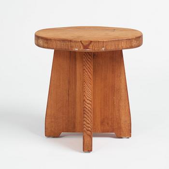 David Rosén, a pine stool 'Berga', Nordiska Kompaniet, Sweden 1930-1940s.