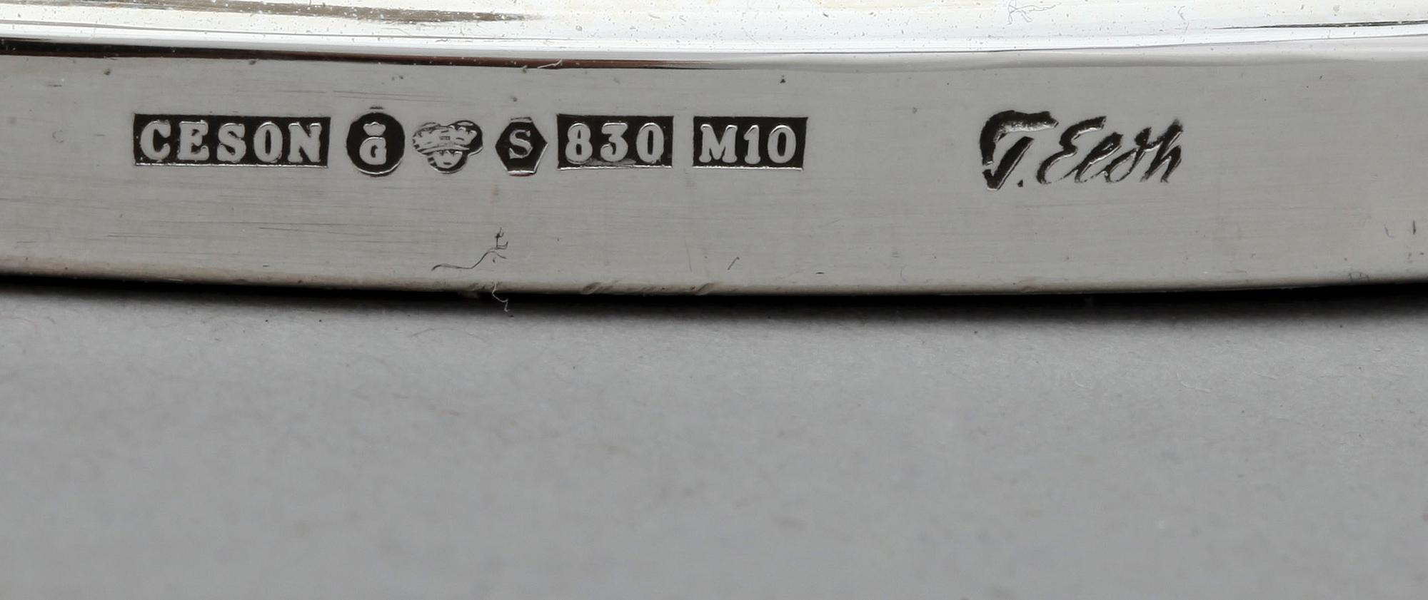 LJUSSTAKAR, 4 st, silver, Tore Eldh, Göteborg, 1983, -86.