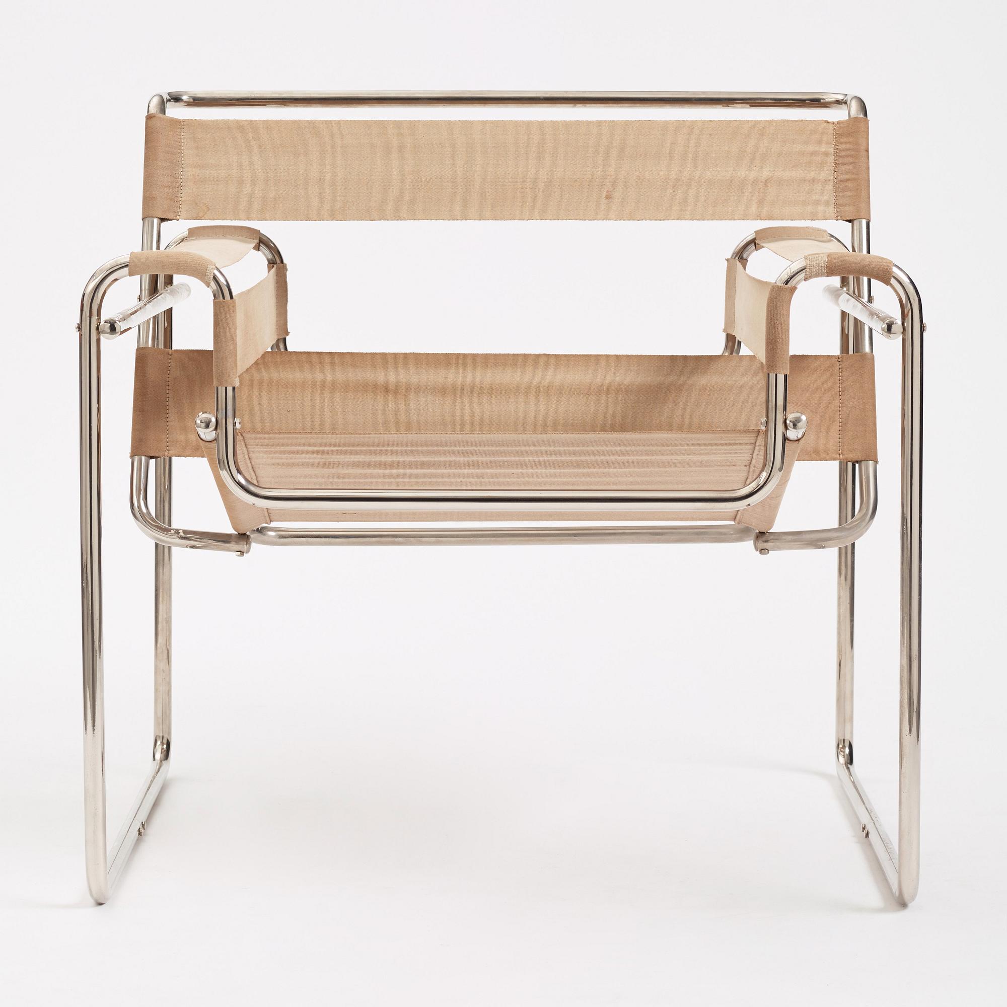 Marcel Breuer, a "B3", easy chair, Standard Möbel, Germany ca 1927-1928.