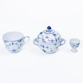 Royal Copenhagen, a 36-piece tea service, 'Blue Fluted', Denmark.